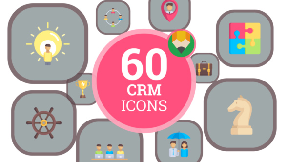 VideoHive Icons Pack CRM Customer Relation Management Flat Animated Icons 21187762 VideoHive Icons Pack CRM Customer Relation Management Flat Animated Icons 21187762