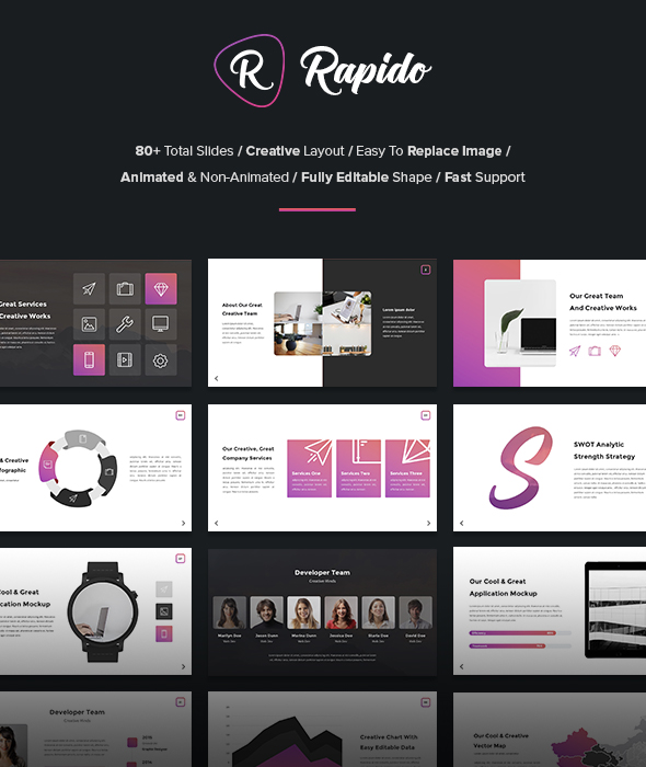 GraphicRiver Rapido Creative Google Slides Template 21187783 GraphicRiver Rapido Creative Google Slides Template 21187783