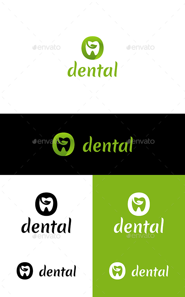 GraphicRiver Eco Dental Logo 21187966 GraphicRiver Eco Dental Logo 21187966