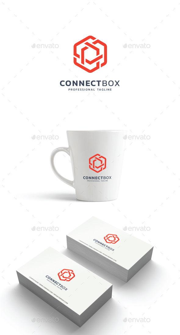 GraphicRiver Connect Box Logo 21188012 GraphicRiver Connect Box Logo 21188012