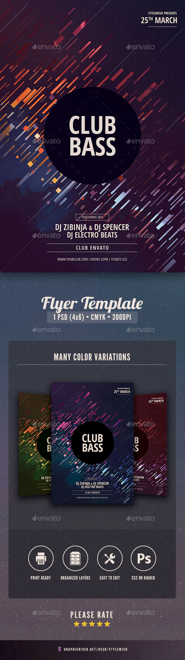 GraphicRiver Club Bass Flyer 21188252 GraphicRiver Club Bass Flyer 21188252