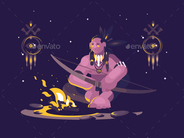 GraphicRiver Character Indian American 21188362 GraphicRiver Character Indian American 21188362