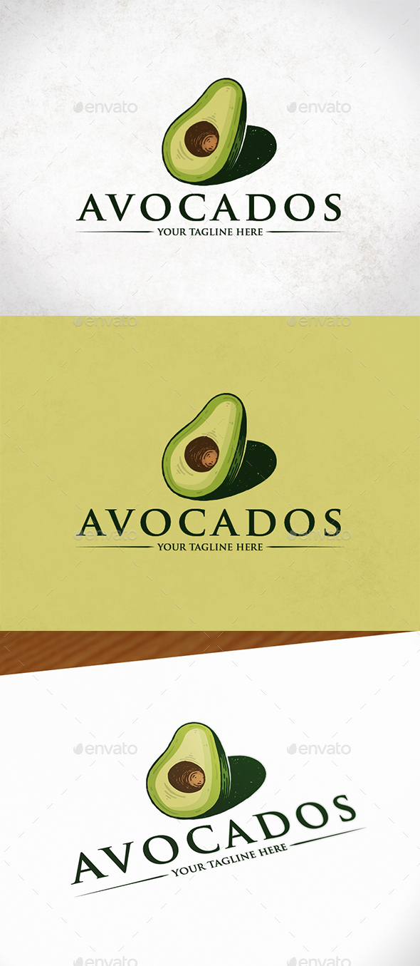GraphicRiver Healthy Avocado Logo Template 21188462