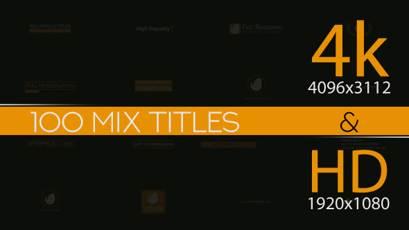 100 Mix Titles - VideoHive 21179147