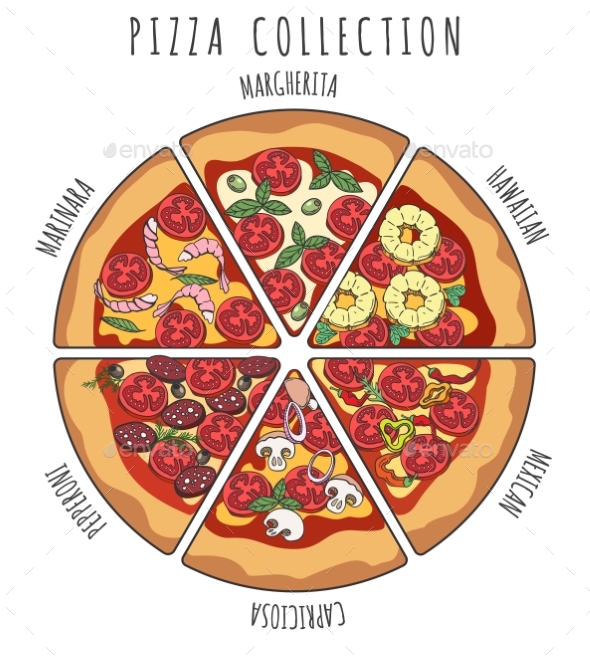 Pizza Slice Collection - Food Objects