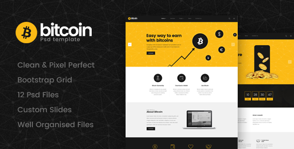 ThemeForest Bitcoin Cryptocurrency Psd Template 21190326 ThemeForest Bitcoin Cryptocurrency Psd Template 21190326