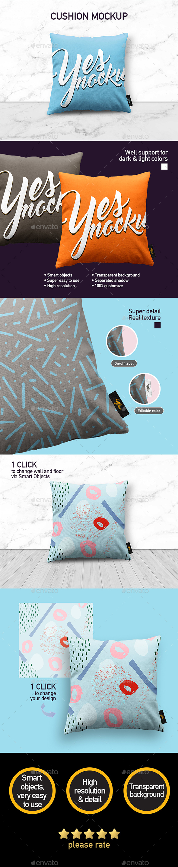 GraphicRiver Fabric Pillow Mock up 21190765 GraphicRiver Fabric Pillow Mock up 21190765