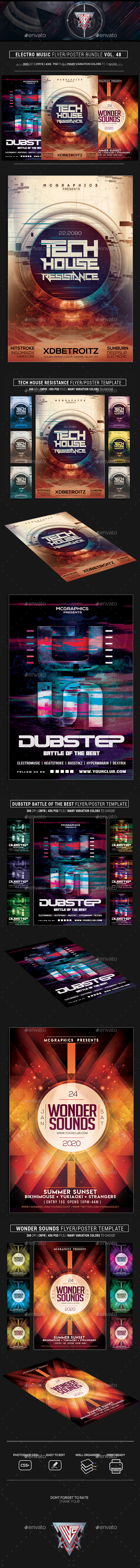 GraphicRiver Electro Music Flyer Bundle Vol 48 21182863 GraphicRiver Electro Music Flyer Bundle Vol 48 21182863