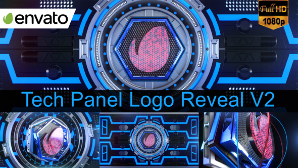 Tech Panel Logo Reveal V2