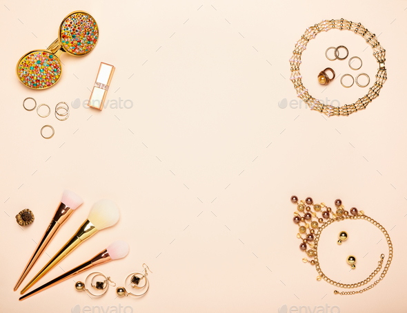 Fashionable Women's Cosmetics and Accessories - Stock Photo - Images