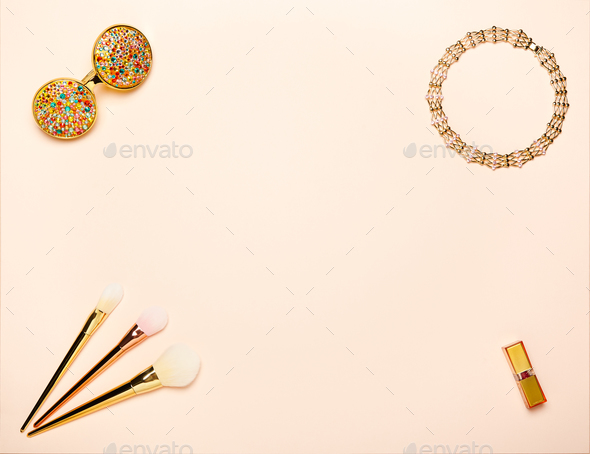 Fashionable Women's Cosmetics and Accessories - Stock Photo - Images
