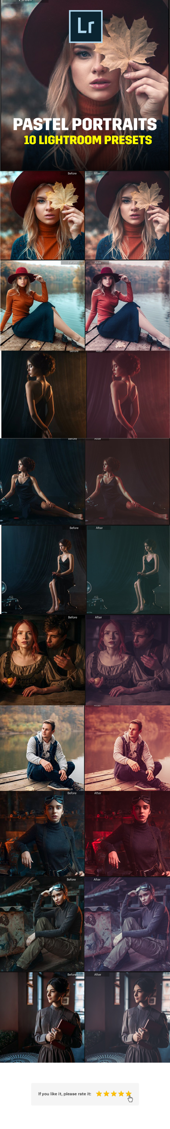 10 Pastel PortraitLightroom Presets - Portrait Lightroom Presets