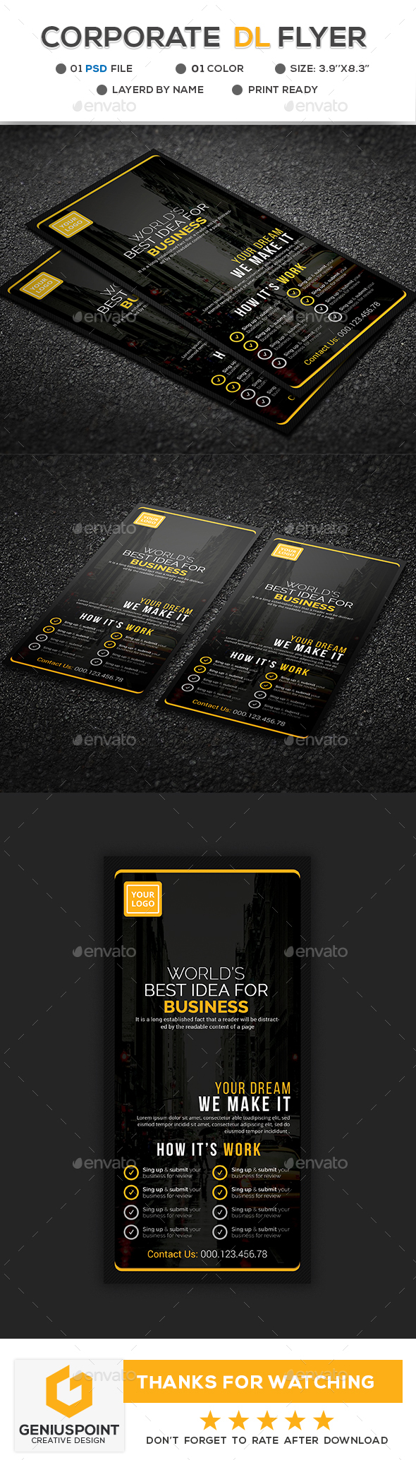 GraphicRiver Corporate DL Flyer 21192295 GraphicRiver Corporate DL Flyer 21192295