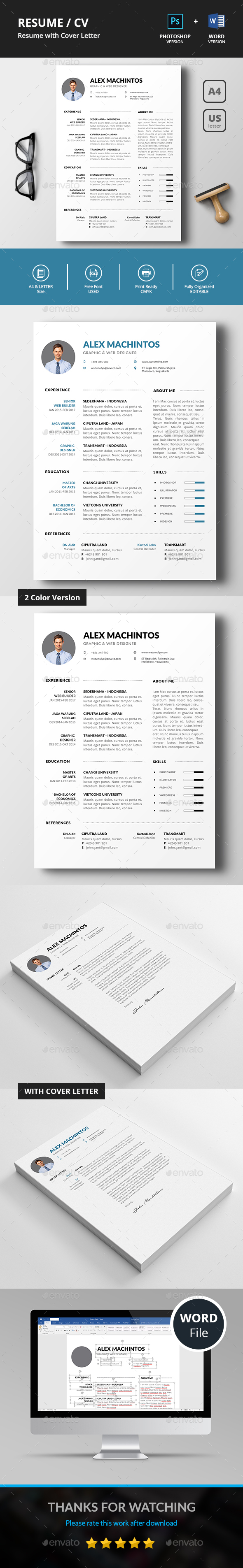 GraphicRiver Resume CV 21193141 GraphicRiver Resume CV 21193141