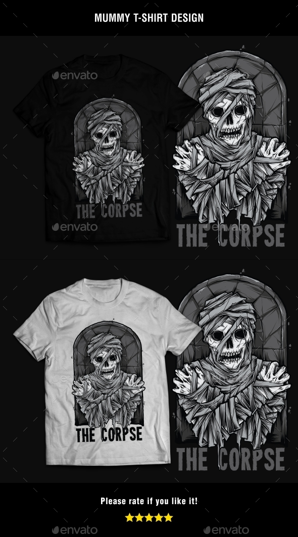 GraphicRiver Mummy T-Shirt Design 21193155