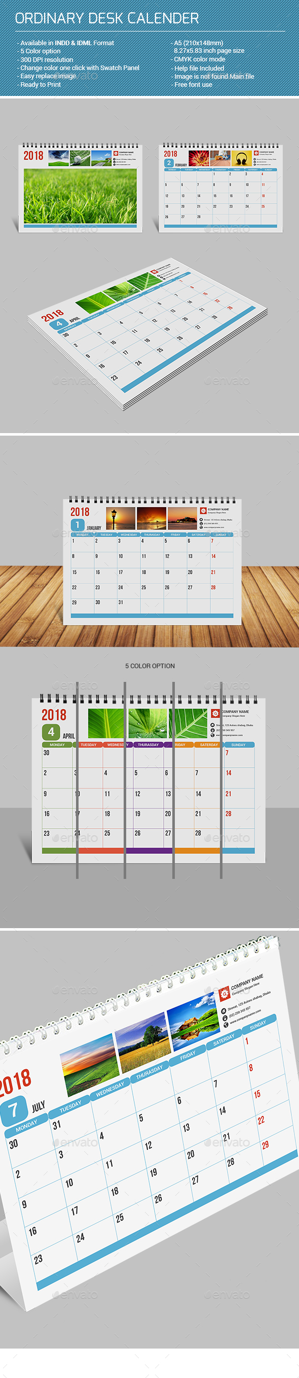 Ordinary Desk Calendar - Calendars Stationery
