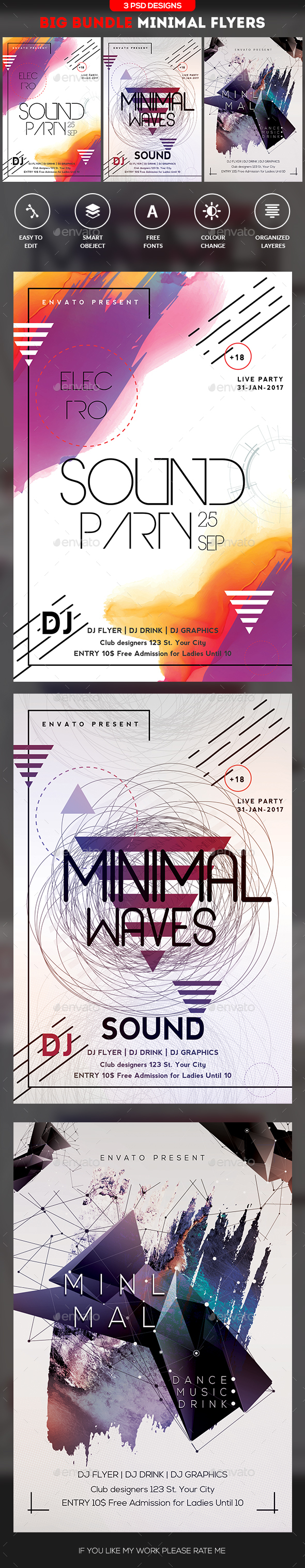 GraphicRiver Minimal Flyer Bundle 21194035 GraphicRiver Minimal Flyer Bundle 21194035
