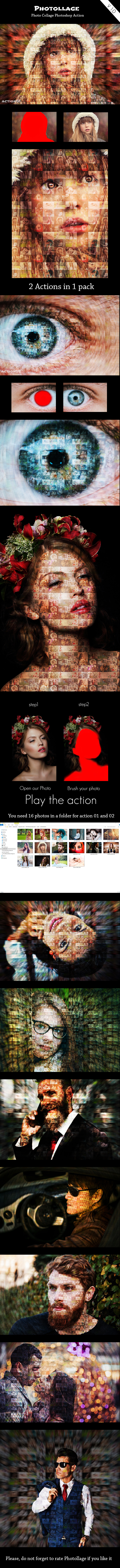 GraphicRiver Photollage Ps Action Pack Ver 1.0 21194060
