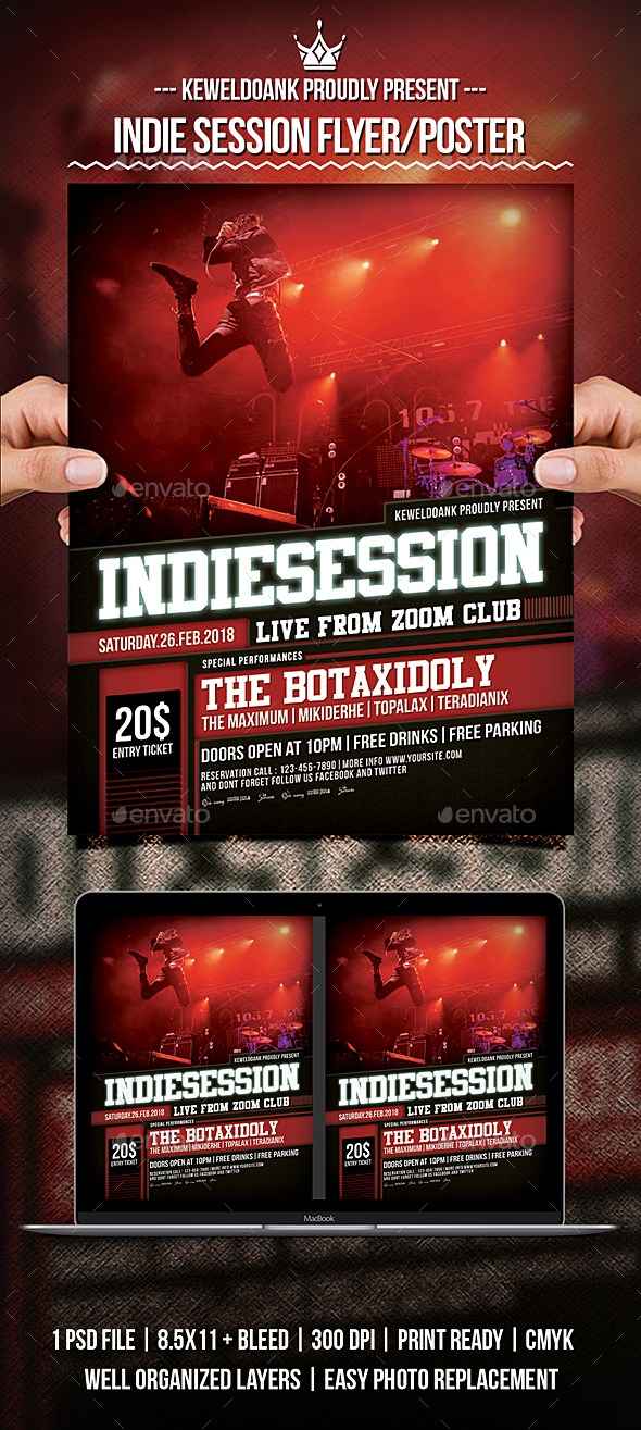 GraphicRiver Indie Session Flyer Poster 21194108 GraphicRiver Indie Session Flyer Poster 21194108