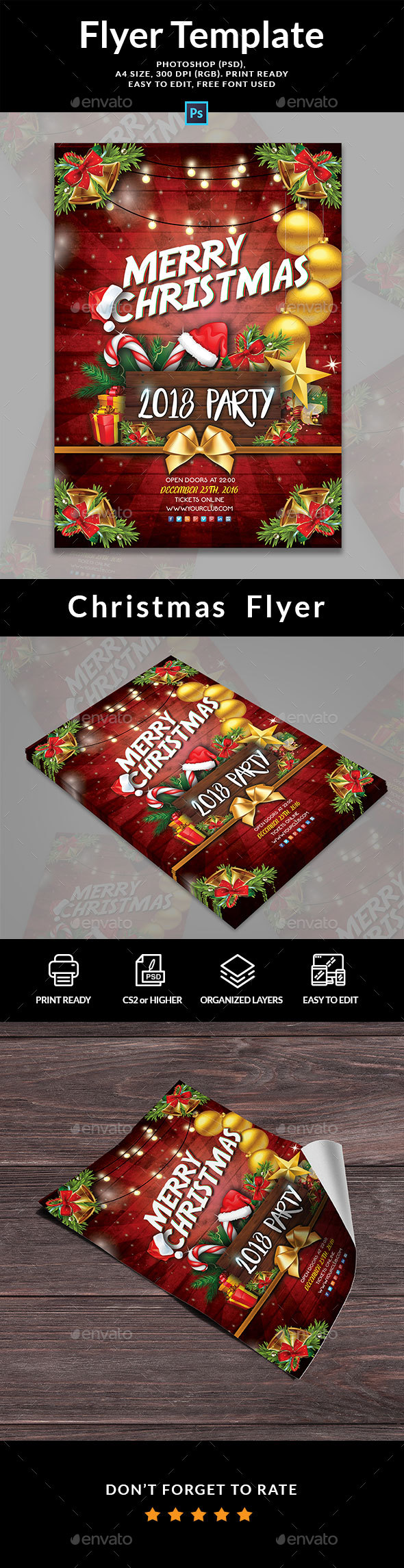 GraphicRiver Christmas Holiday Flyer 21176793 GraphicRiver Christmas Holiday Flyer 21176793
