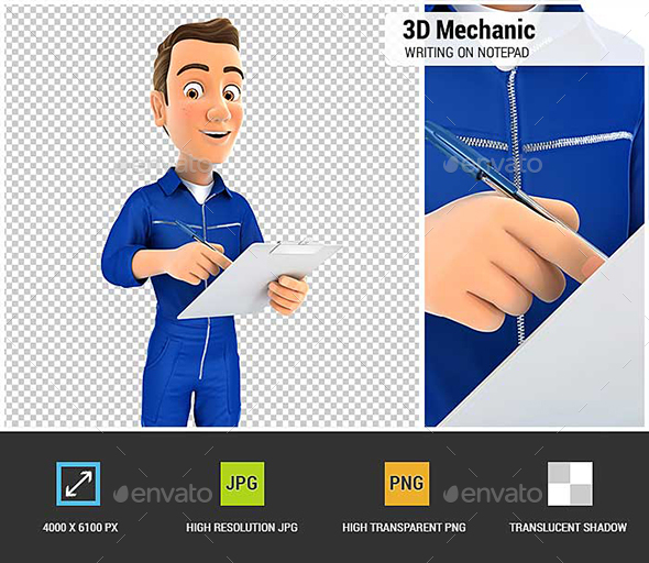 GraphicRiver 3D Mechanic Writing on Notepad 21194371 GraphicRiver 3D Mechanic Writing on Notepad 21194371