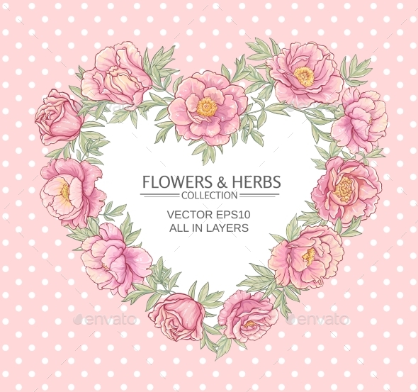 GraphicRiver Peonies Vector Frame 21194398 GraphicRiver Peonies Vector Frame 21194398
