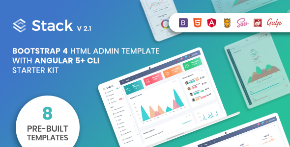 Stack - Bootstrap 4 Admin Template & Angular 5+ CLI Starter Kit - Admin Templates Site Templates