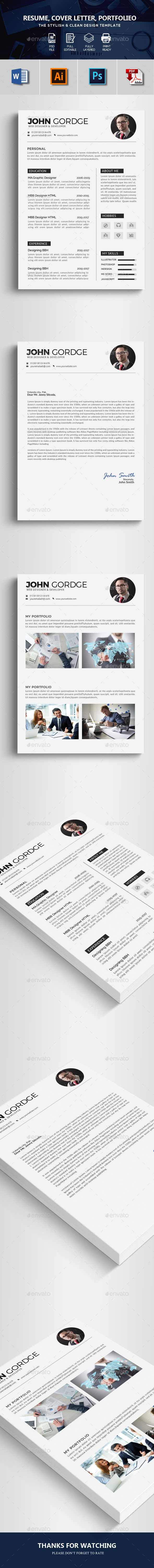3 Pages Resume Templates - Resumes Stationery