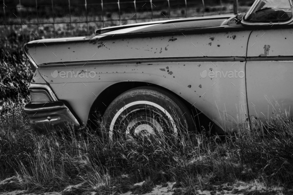 Abandoned Classic Car - Stock Photo - Images