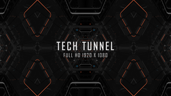 Tech Tunnel VJ Loops Background