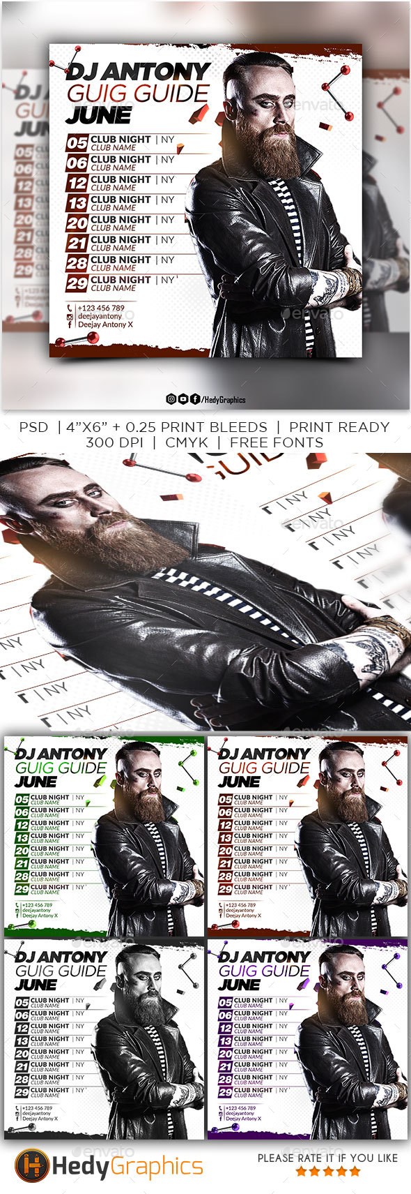 Dj Guig Guide - Social Media Web Elements