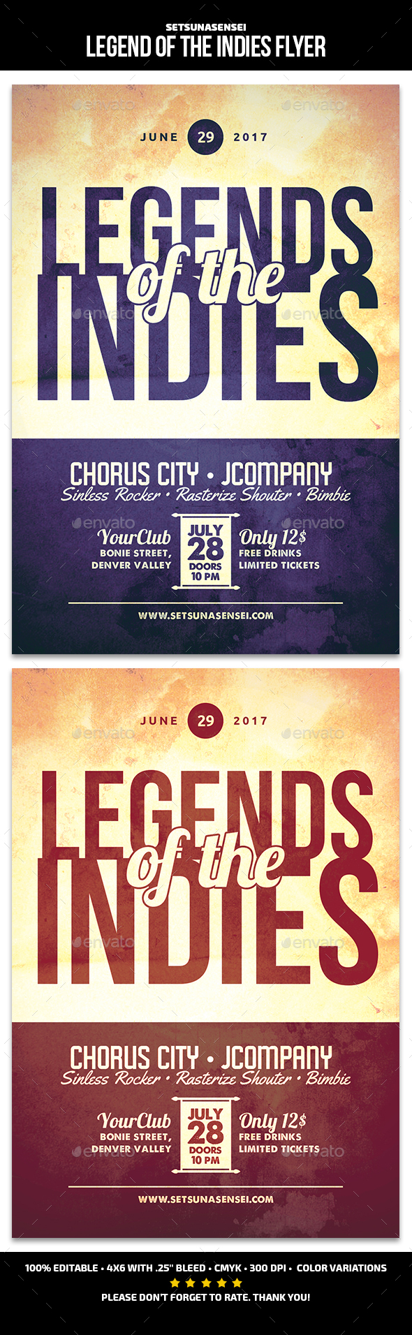 Legend of the Indies Flyer - Events Flyers