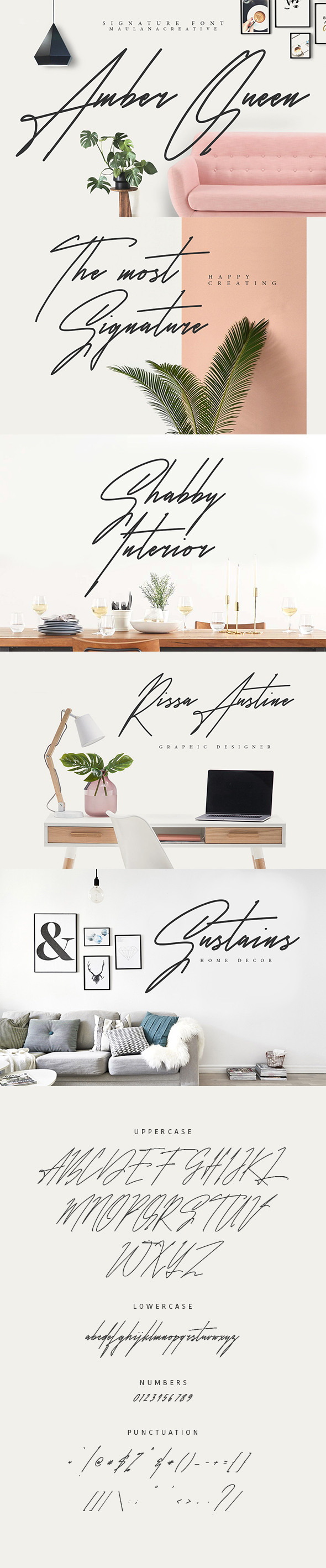 Amber Queen - Signature Font - Hand-writing Script