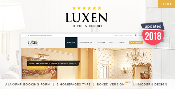 Excellent Luxen - Premium Hotel Template