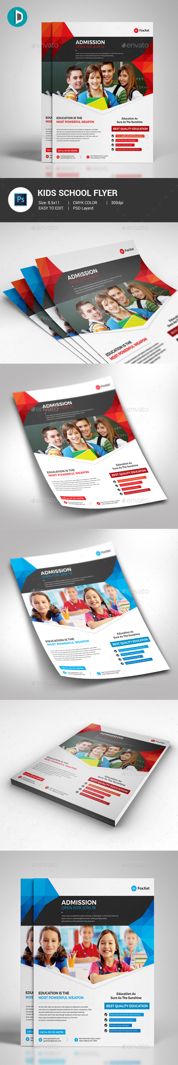 GraphicRiver Kids School Flyer Template 21196324 GraphicRiver Kids School Flyer Template 21196324