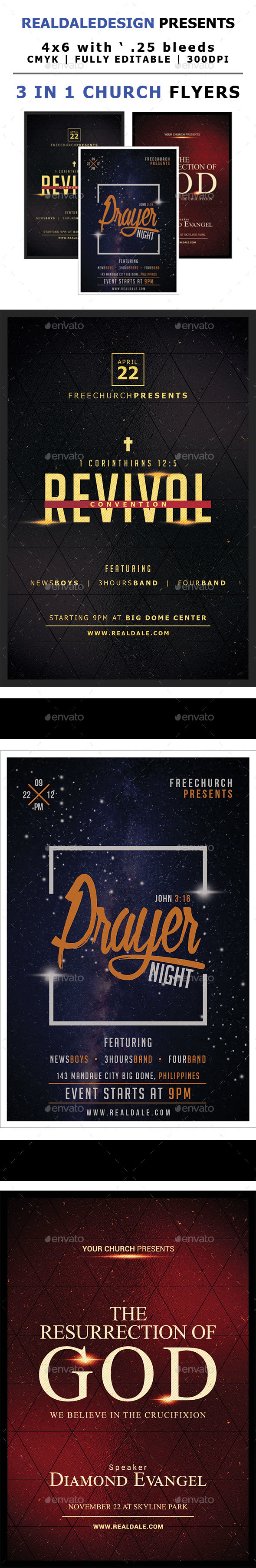 GraphicRiver 3 in 1 Church Flyers Bundle Vol 1 21189383 GraphicRiver 3 in 1 Church Flyers Bundle Vol 1 21189383