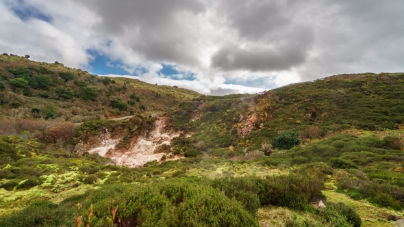 Sulphur Fumaroles of Furnas Do Enxofre, Azores