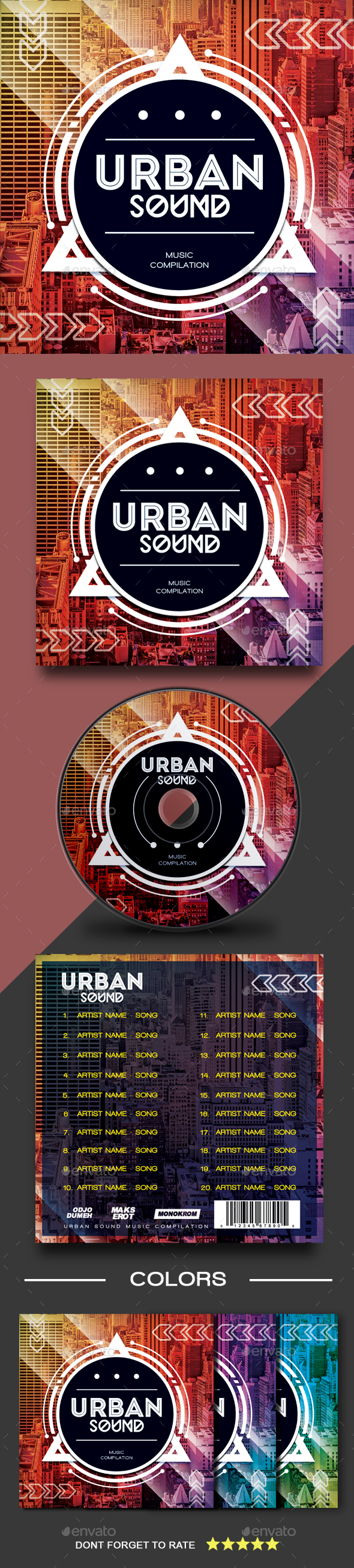 GraphicRiver Urban Sound CD Cover Artwork 21197203 GraphicRiver Urban Sound CD Cover Artwork 21197203
