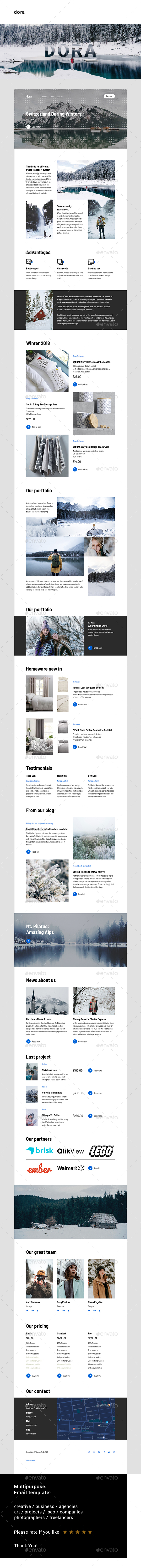 GraphicRiver Dora Multipurpose Email Template 21197322 GraphicRiver Dora Multipurpose Email Template 21197322