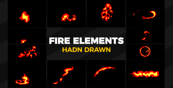 Hand Drawn Fire Elements