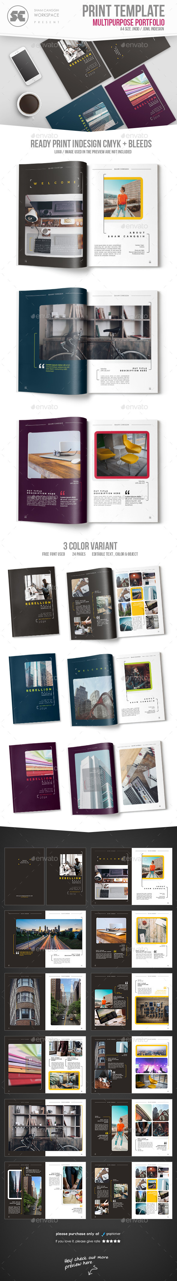 Multipurpose Creative Portfolio - Portfolio Brochures