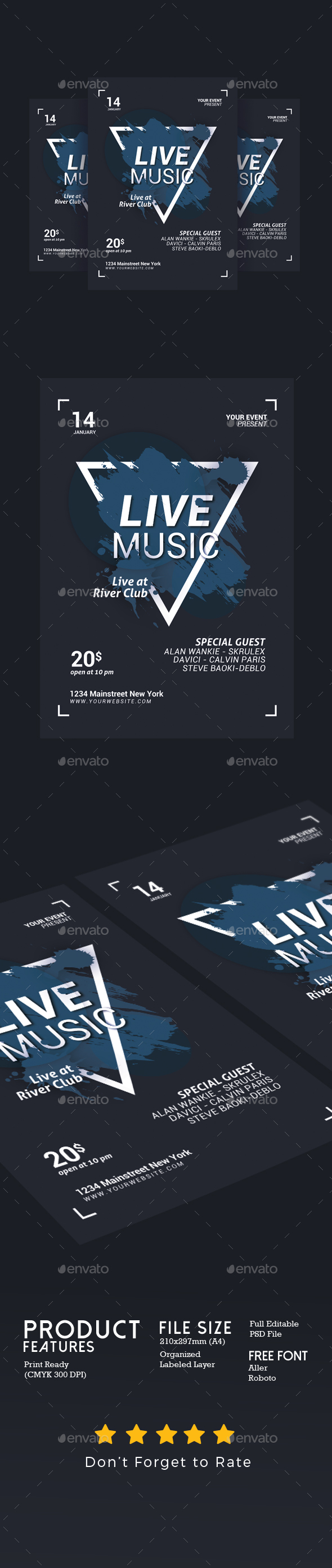 GraphicRiver Live Music Flyer 21197729 GraphicRiver Live Music Flyer 21197729