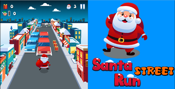 CodeCanyon Santa Street Run HTML5 Game 21169017 CodeCanyon Santa Street Run HTML5 Game 21169017