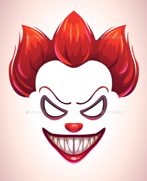 GraphicRiver Creepy Clown Mask 21198210