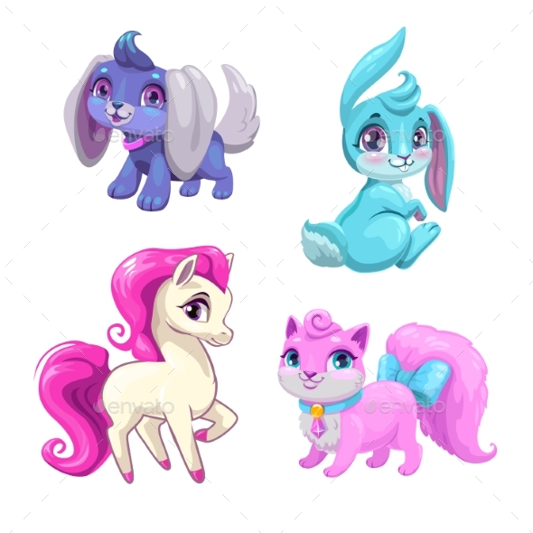 GraphicRiver Cartoon Animals Icons Set 21198221 GraphicRiver Cartoon Animals Icons Set 21198221