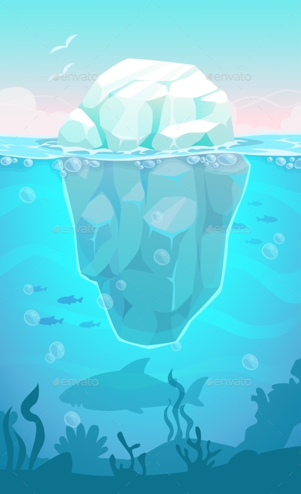 GraphicRiver Iceberg in the Ocean 21198233 GraphicRiver Iceberg in the Ocean 21198233