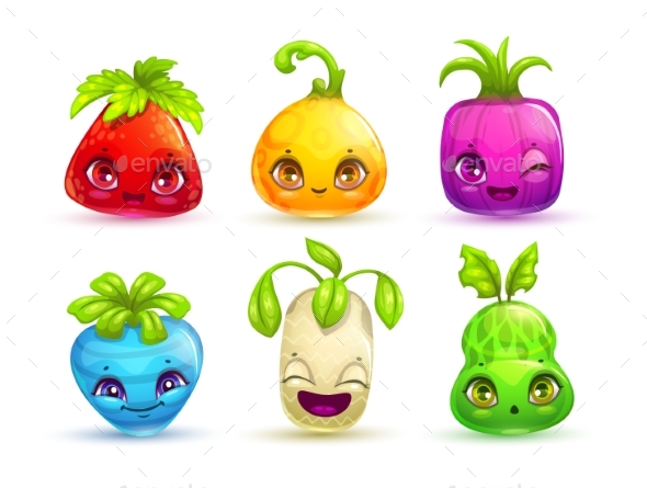 GraphicRiver Cartoon Colorful Fantasy Plant Characters 21198244 GraphicRiver Cartoon Colorful Fantasy Plant Characters 21198244