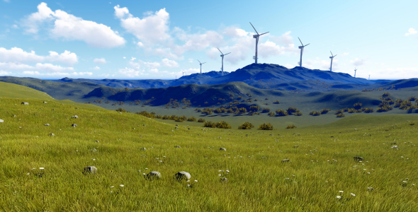 Wind Energy Tribune On Mountain