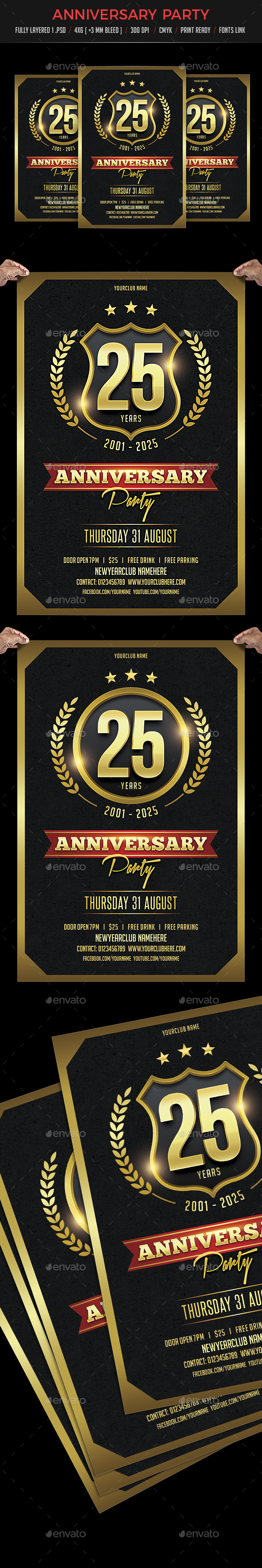 Anniversary Party Flyer - Events Flyers