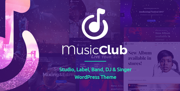 Music Club - Music, Band, Studio & DJ - Music and Bands Entertainment